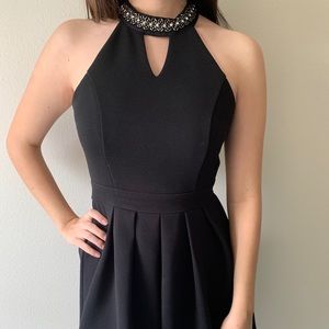 High Neck Semi-Formal Dress!